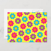 Blume Power Postkarte (Vorne/Hinten)