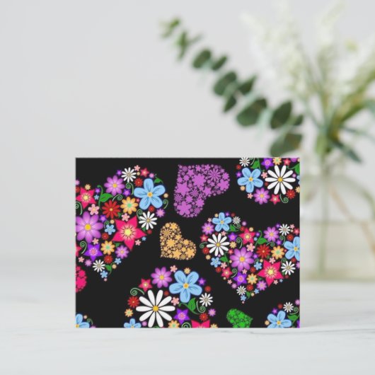 Blume Power Postkarten (Stehend Vorderseite)