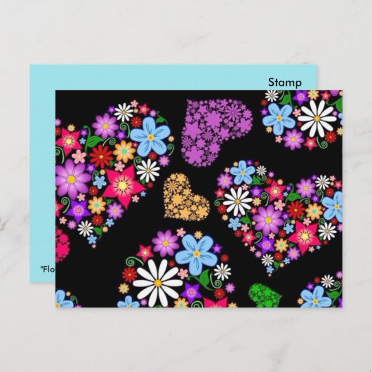 Blume Power Postkarten (Vorne/Hinten)