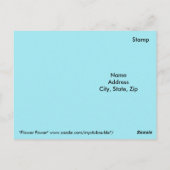 Blume Power Postkarten (Rückseite)