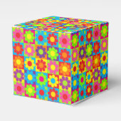 Blume-Power-Quadrate Geschenkschachtel (Vorderseite)