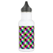 Blume-Power-Quadrate Trinkflasche (Links)