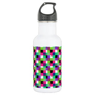 Blume-Power-Quadrate Trinkflasche