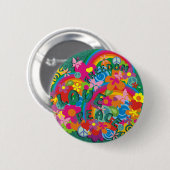 Blume Power Rainbow Button (Vorne & Hinten)