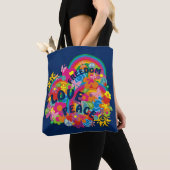 Blume Power Rainbow FREEDOM LIEBE FRIEDEN Tasche (Von Nahem)