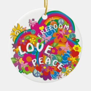 Blume Power Rainbow Keramikornament