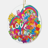 Blume Power Rainbow Keramikornament (Links)