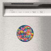 Blume Power Rainbow Magnet (In Situ (Geschirrspüler))
