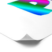 Blume Power Retro-Poster Poster (Ecke)