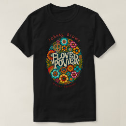 Blume Power Retro Vintag 60er T-Shirt