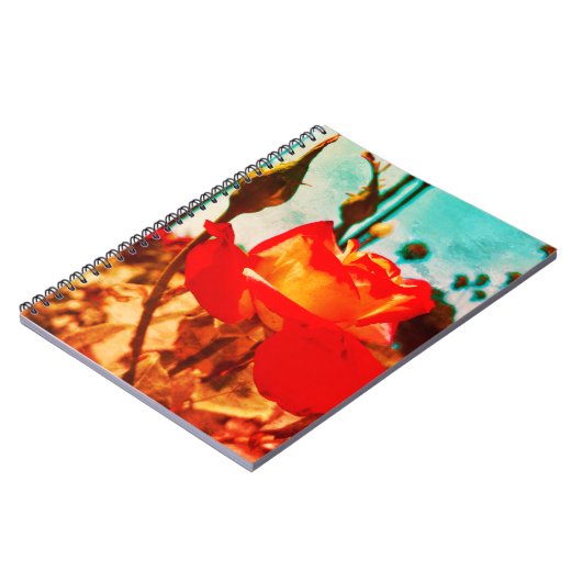 Blume Power Rose Notebook Notizblock (Linke Seite)