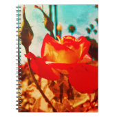 Blume Power Rose Notebook Notizblock (Vorderseite)