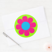 Blume Power Runder Aufkleber (Umschlag)