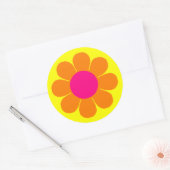 Blume Power Runder Aufkleber (Umschlag)