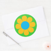 Blume Power Runder Aufkleber (Umschlag)