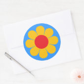 Blume Power Runder Aufkleber (Umschlag)