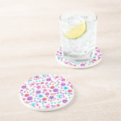 Blume-Power Sandstone Untersetzer (Seite)