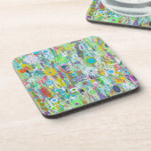 Blume Power Set von 6 Untersetzer (Linke Seite)
