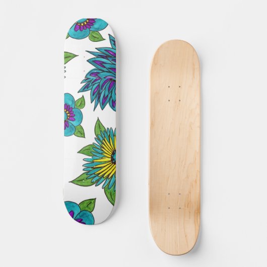 Blume Power Skateboard (Vorderseite)