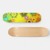 Blume Power Skateboard für Mädchen (Horizontal)