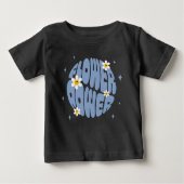 Blume Power Slogan Baby T-shirt (Vorderseite)