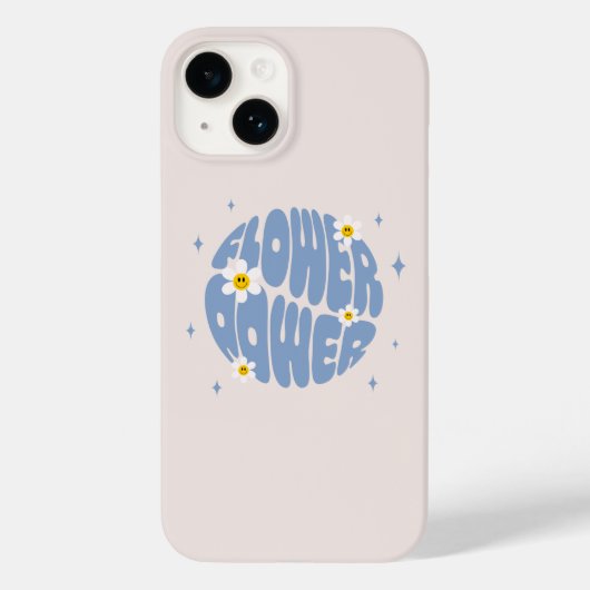 Blume Power Slogan Case-Mate iPhone Hülle (Rückseite)
