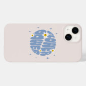 Blume Power Slogan Case-Mate iPhone Hülle (Rückseite (Horizontal))