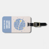 Blume Power Slogan Gepäckanhänger (Vorderseite horizontal)