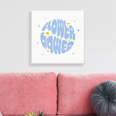 Blume Power Slogan Leinwanddruck (Insitu (Wohnzimmer))