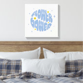 Blume Power Slogan Leinwanddruck (Insitu (Schlafzimmer))
