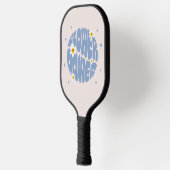 Blume Power Slogan Pickleball Schläger (Links)