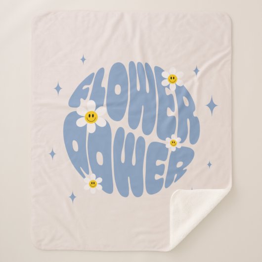 Blume Power Slogan Sherpadecke (Vorderseite)