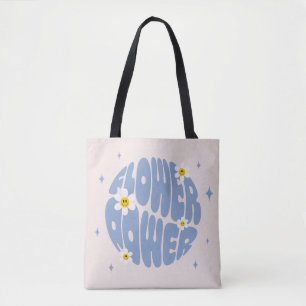 Blume Power Slogan Tasche