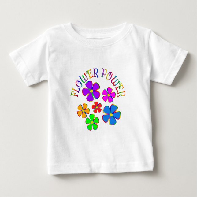 Blume Power Spaß Blume Baby T-shirt (Vorderseite)