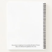 Blume Power Spiral Notebook Notizblock (Rückseite)