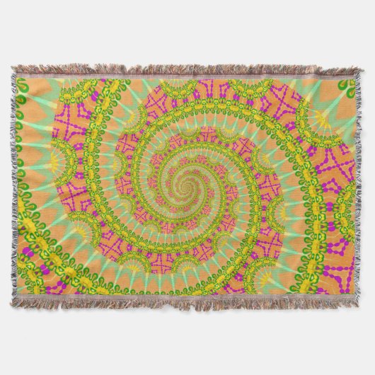 Blume Power Spiral SUNNY Decke (Vorderseite)