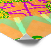 Blume Power Spiral SUNNY Poster (Ecke)