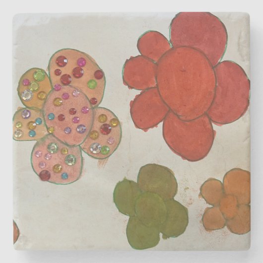 Blume Power Steinuntersetzer (Vorderseite)