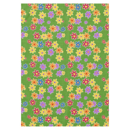 Blume Power Stoffmuster Muster + Ihre Ideen Tischdecke (Vorderseite)
