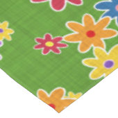 Blume Power Stoffmuster Muster + Ihre Ideen Tischdecke (Schrägansicht)