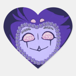 Blume Power Stolas Goetia Herz-Aufkleber