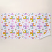 Blume Power Strandtuch (Vorderseite)