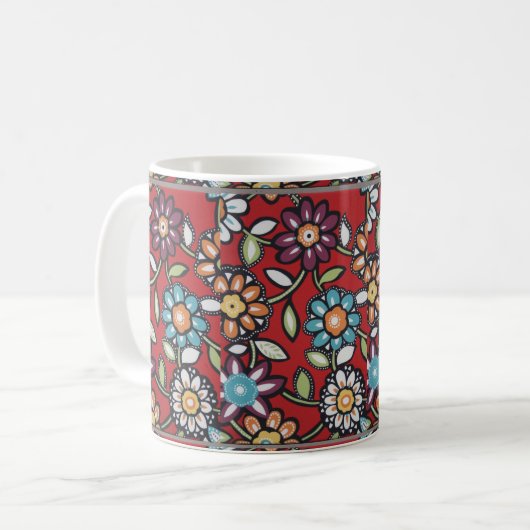 Blume Power Tasse (Vorderseite Links)
