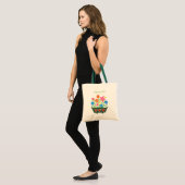 Blume Power Tote Tasche (Vorderseite (Model))