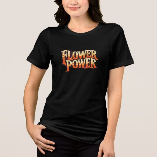Blume Power Tri-Blend Shirt (Vorderseite)