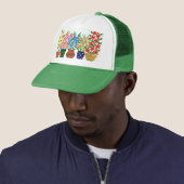 'Blume Power' Trucker Hat Truckerkappe (Beispiel)