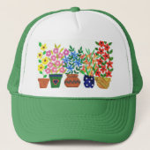 'Blume Power' Trucker Hat Truckerkappe (Vorderseite)