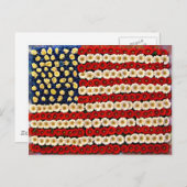 Blume Power US-Banner Postkarte (Vorne/Hinten)