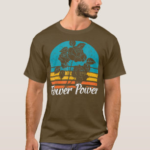 Blume Power Vintag Florist Retro Gardener T-Shirt