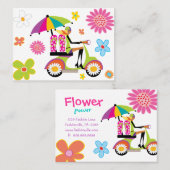 Blume Power Visitenkarten Scooter Flip Flops Visitenkarte (Vorne/Hinten)